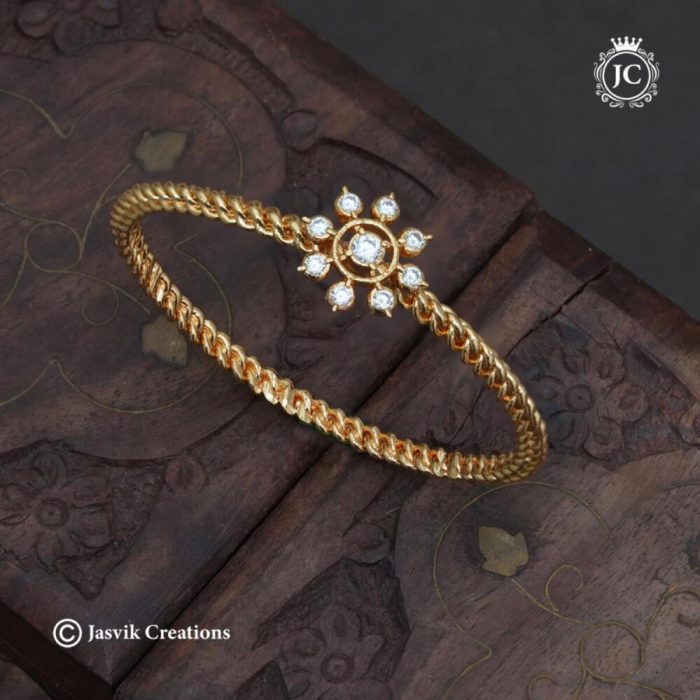 335 Real Diamond Replica KAda Single Bangle - JCBN335 -2.4-8- 650 (1)