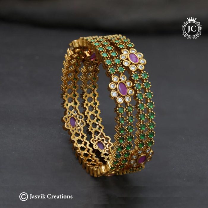 341 Premium Emerald Bangle-JCBN341 - 799 (3)