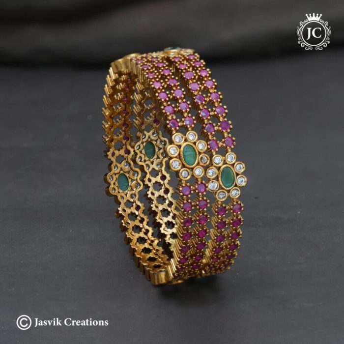 342 Premium Ruby Bangle -JCBN342- 799 (3)