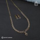367 Microp[lated Lavender Stone Necklace -JCNL367 - 599 (3)