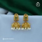 367-PRemium-Emerald-Stone-with-Lakshmi-PAttern--Jhumka-JCER367---499