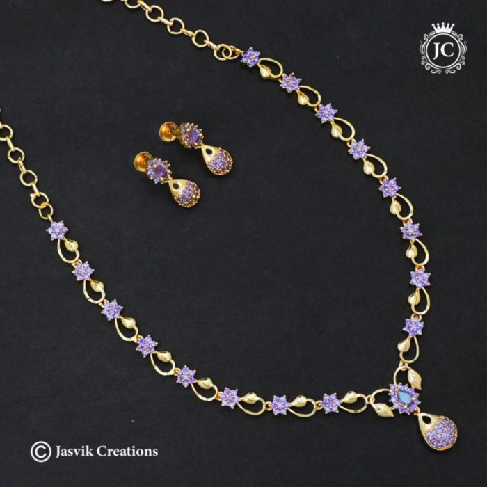 368-Microplated-LAvender-Drop-Necklace-(4---JCNL368---599