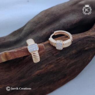 Rose Gold Ear Ring - JCRG041