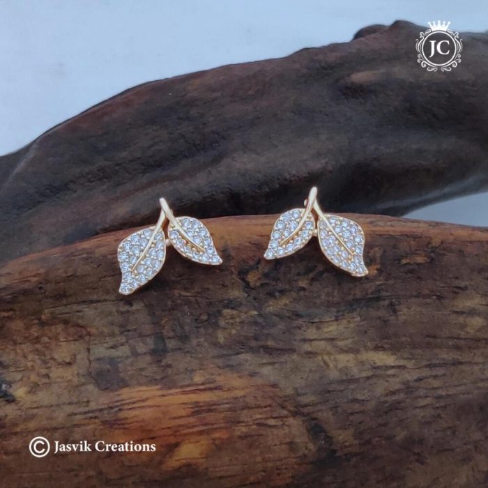 42 Rosaer goold Ear ring-JCRG042 - 140 (1)