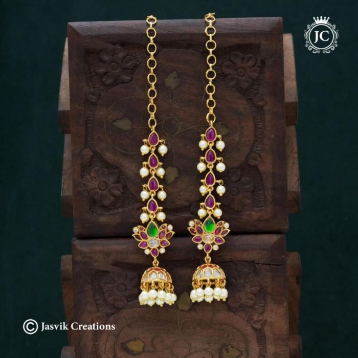 438 Real Kemp Jhumka Mattal-JCER438 -699