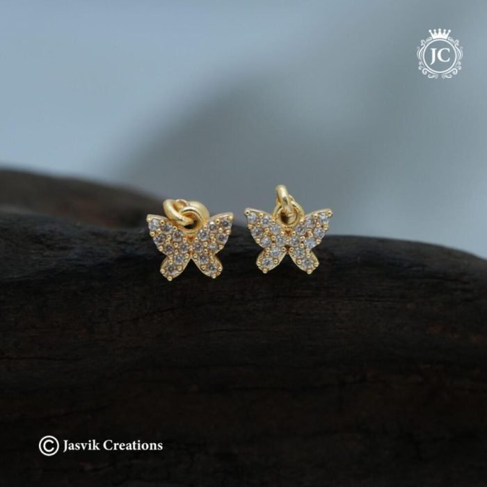 439 Microplated Koppu Butterfly Ear Rings-JCER439 - 149 (3) 439 Microplated Koppu Butterfly Ear Rings-JCER439 - 149 (3)
