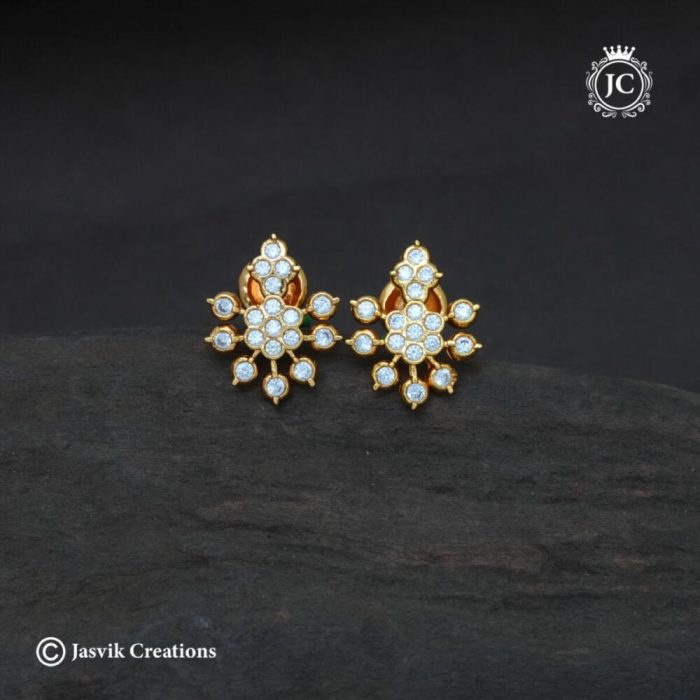 57 Diamond look Impon Ear Ring-JCER057 - 260