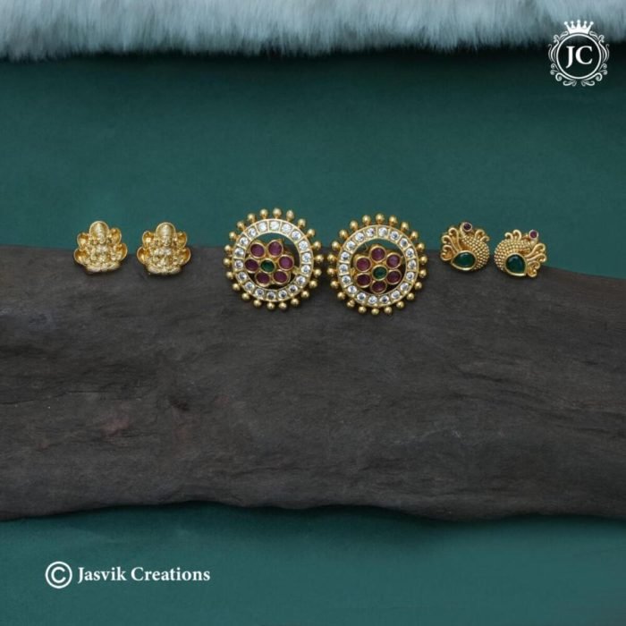 58 Premium Matte Fin ish Changebale Ear Rings- JCER058 - 399