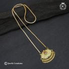 642 Forming meenkari Work LAskhmi with Lotus Dollar Chain - 699 24 799 30 y (2) JCCH642