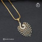 648 Diamond Look Feather Dollar Chain - JCCH648 - 650 18 750 24 (6)