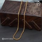 656 Microplated Thick Real Gold Cutting Cutting Chain 24 Only-JCCH656 -499 (3)