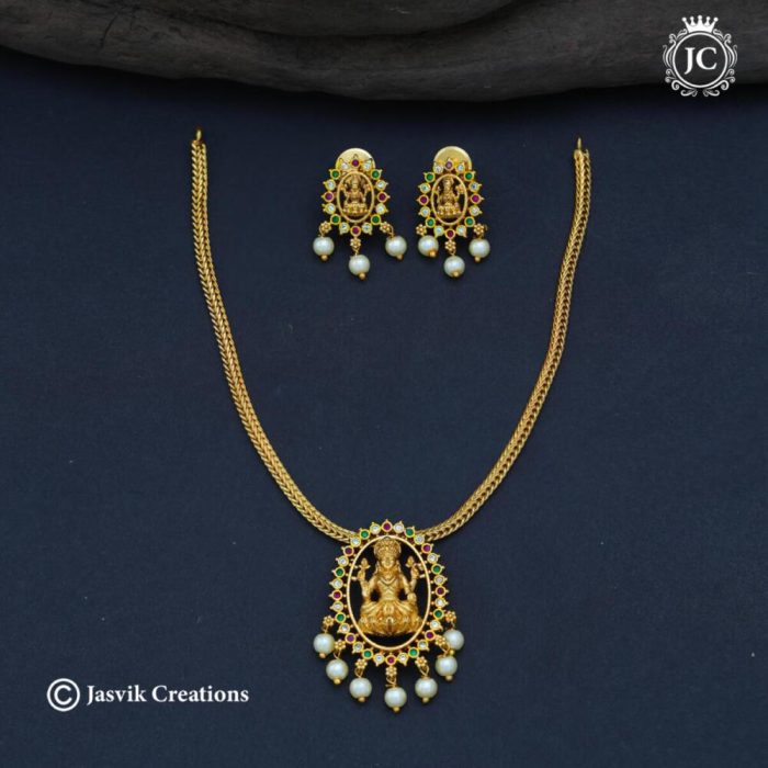 794 Budget Freindly Lakshmi Necklace -JCNL794 - 299 (2)