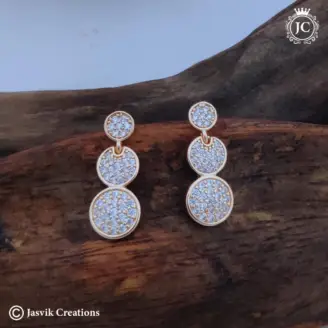 Rose Gold Grand Chandelier Earrings -JCRG088