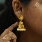 Premium-antique-finish-Temple-jhumka- JCER079 -550rs (1)