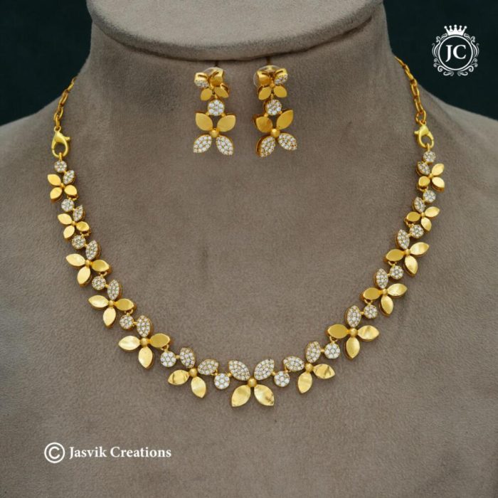 Premium flower Necklace-JCNL370 – 650