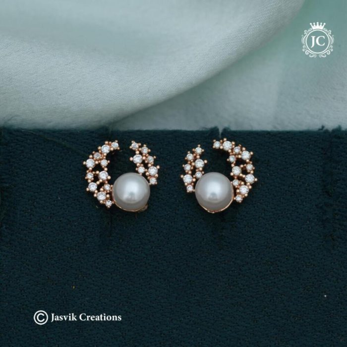 Rose Gold Ear Ring -JCRG105 - 140 (3)