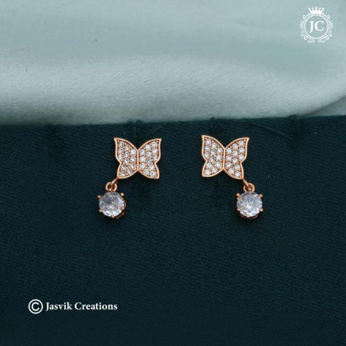 Rose Gold Ear Ring -JCRG109- 120 (2)