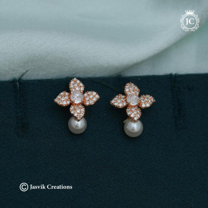 Rose Gold Ear Ring -JCRG110 --120 (3)