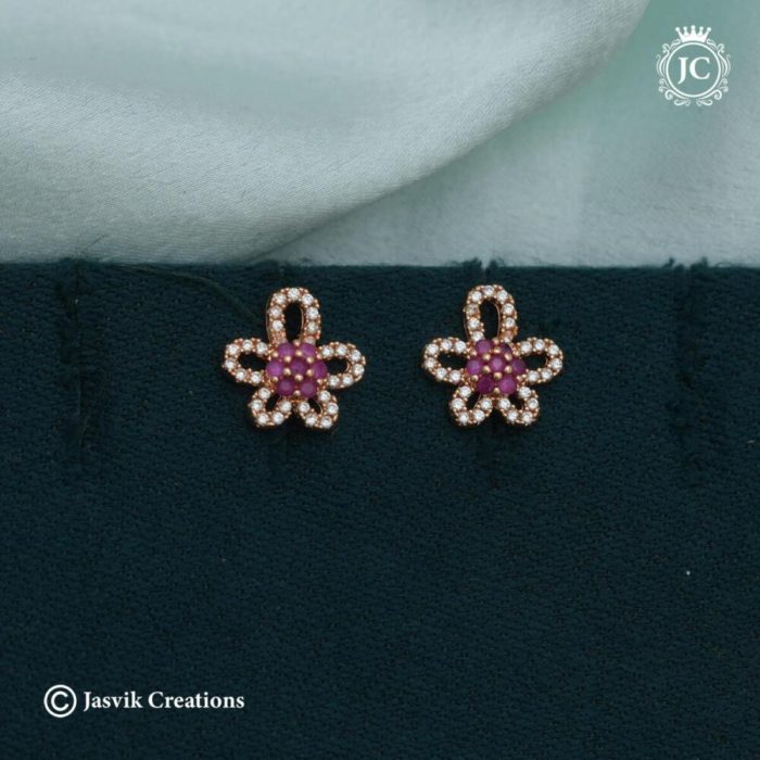 Rose Gold Ear Ring -JCRG112 -120 (5)
