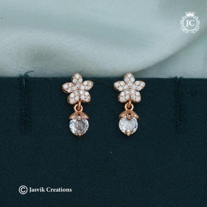 Rose Gold Ear Ring -JCRG116 - 170 (1)