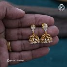 091 Premium-Matte- Full White Ad-Jhumka-JCER091–299-(20)