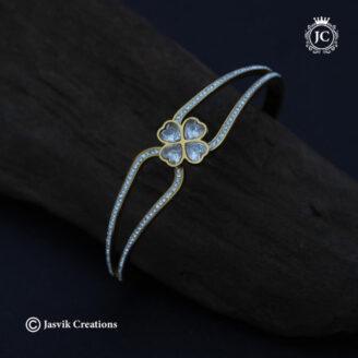 Antique Tarnish Trendy Flower Bracelet -  JCBT150