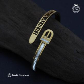 Antique Tarnish Trendy Belt Buckel type  Bracelet - JCBT153