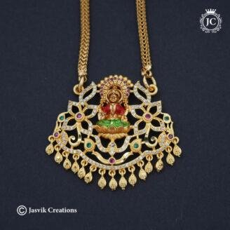 Lakshmi Forming AD Dollar Chain - JCCH680 - 30 Inch