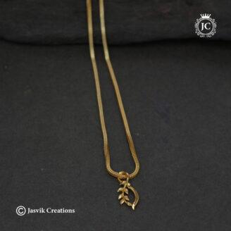 Trendy Leaf Motif Short Chain ( 18 Inch Only ) - JCCH683