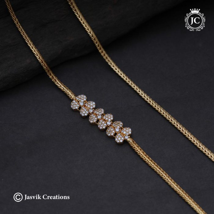 687 Diamond Look Mugappu Chain-JCCH687 - 499 (3)