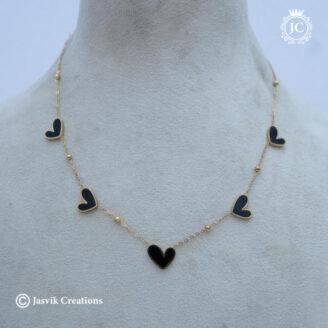 Anti Tarnish Heartin Necklace - JCNL797