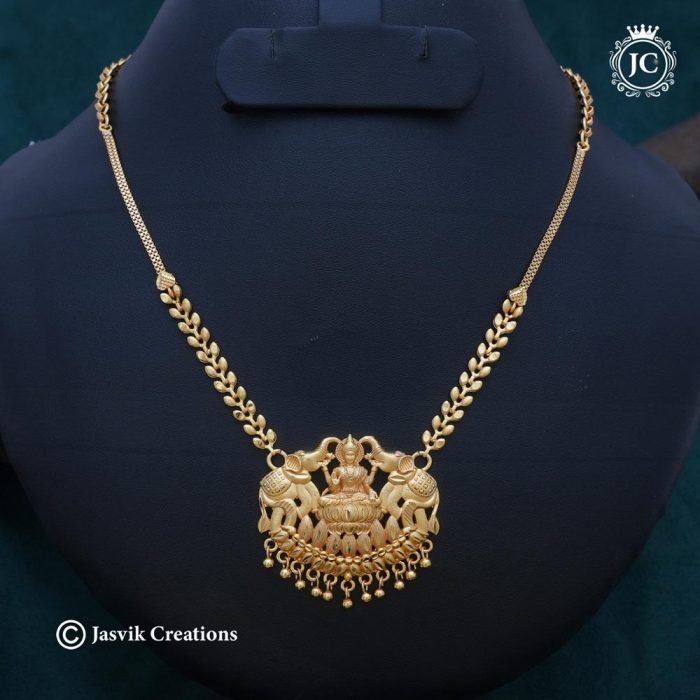 804 Forming Gaja Lakshmi Necklace JCNL804 - 550 (5)