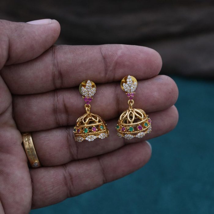 92 Premium-Matte- Multi -Ad-Jhumka- JCER092--299-(12)