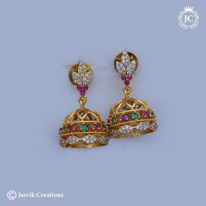 92 Premium-Matte- Multi -Ad-Jhumka- JCER092--299-(13)