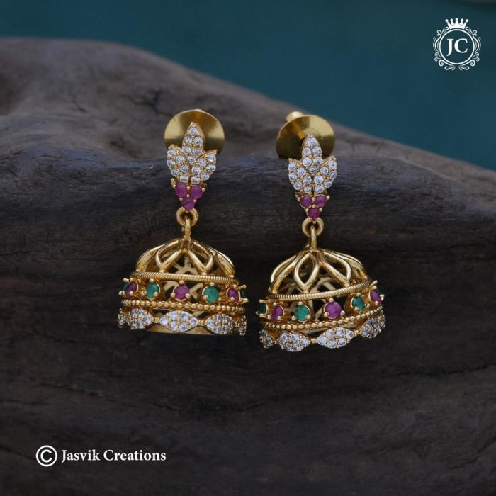 92 Premium-Matte- Multi -Ad-Jhumka- JCER092--299-(14)