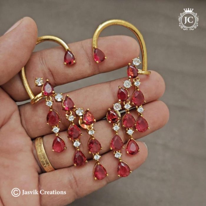 Ear-Cuff-with-uncut-Stone- JCER086 ----699-(4)