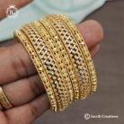 Microplated Combo Bangle - JCBN346 - 375
