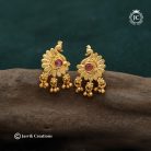 132 Microplated PEacock Jhumka-JCER132 - 120 (2)