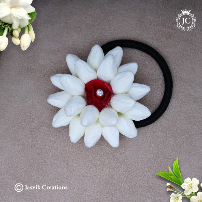 30 Artificial Jasmine with Rose Hair Band-JCHB030 - 170 (2)