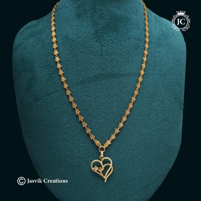 699 Gold Look Dsaily Heartin wear Chain-JCCH699 - 599 24 only (2)