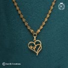699 Gold Look Dsaily Heartin wear Chain-JCCH699 - 599 24 only (3)