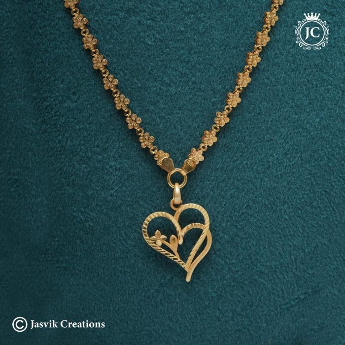 699 Gold Look Dsaily Heartin wear Chain-JCCH699 - 599 24 only (3)