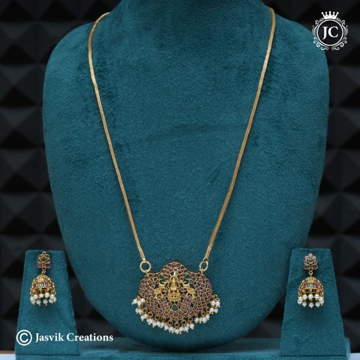 703 Premium Real Kemp LAkshmi Dollar chain- JCCH703 - 1299 24 1399 30 (3)