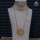712 Antique Finish meenakari dollar Chain -JCCH712- 1399 24 Only (12)