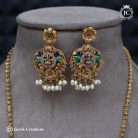 712 Antique Finish meenakari dollar Chain -JCCH712- 1399 24 Only (9)