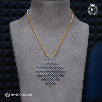 Big-Size Kolam-Dollar-with-Short-Chain (18 Inch Only ) - JCCH713