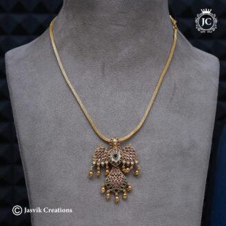 Short Chain With Gandaberunda Dollar  (18 Only) - JCCH714