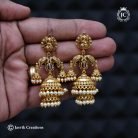 757 Premium Antique Jhumka-JCER757 - 999 (2)