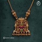 819 Matte Finsh Laklshmi Necklace with Enamel - JCNL819 ---850 (8)
