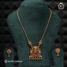 819 Matte Finsh Laklshmi Necklace with Enamel - JCNL819 ---850 (9)